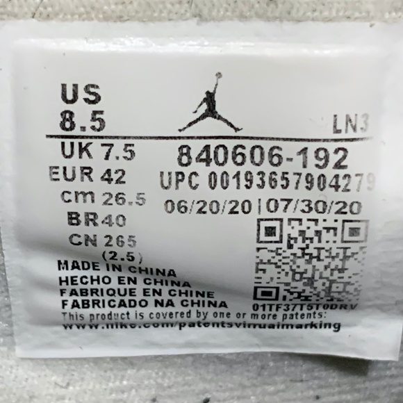 Jordan Retro 4 OG Cements Size 8.5 Style #840606-192 - Picture 7 of 7